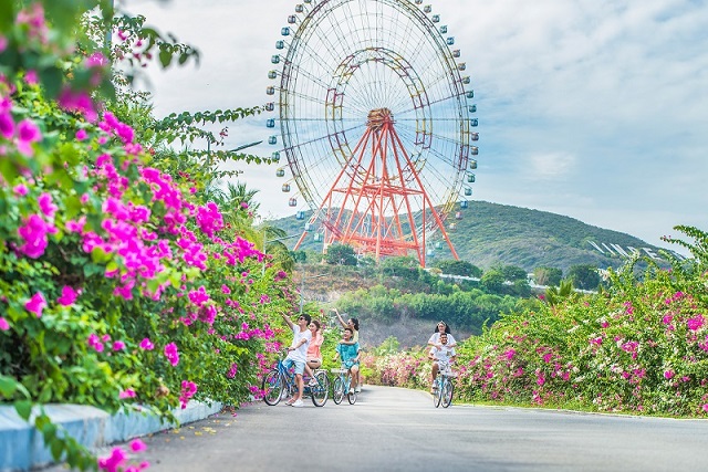 phong canh vinpearl nha trang hoa giay